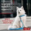 Blue Rolled Leather Dog Leash 6Ft x 0.3 in for Small Medium and Large Dogs Heavy Leash for Outdoor Walking Running Training