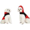 Dog Raincoat with Hood and Leash Hole, Adjustable Belly Strap, Reflective Strips